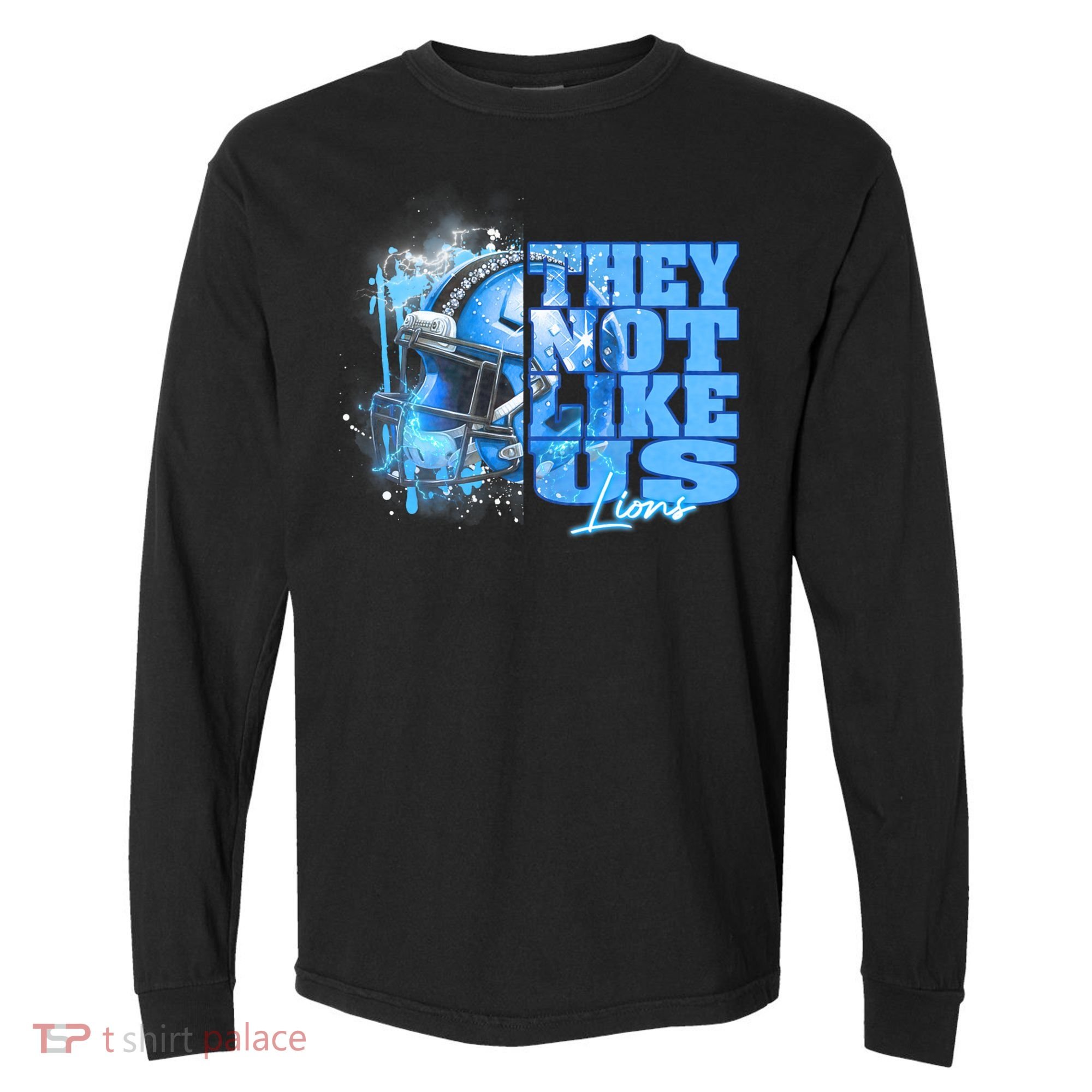 They Not Like Us Lions Grit Comfort Colors Heavyweight Long Sleeve T-Shirt