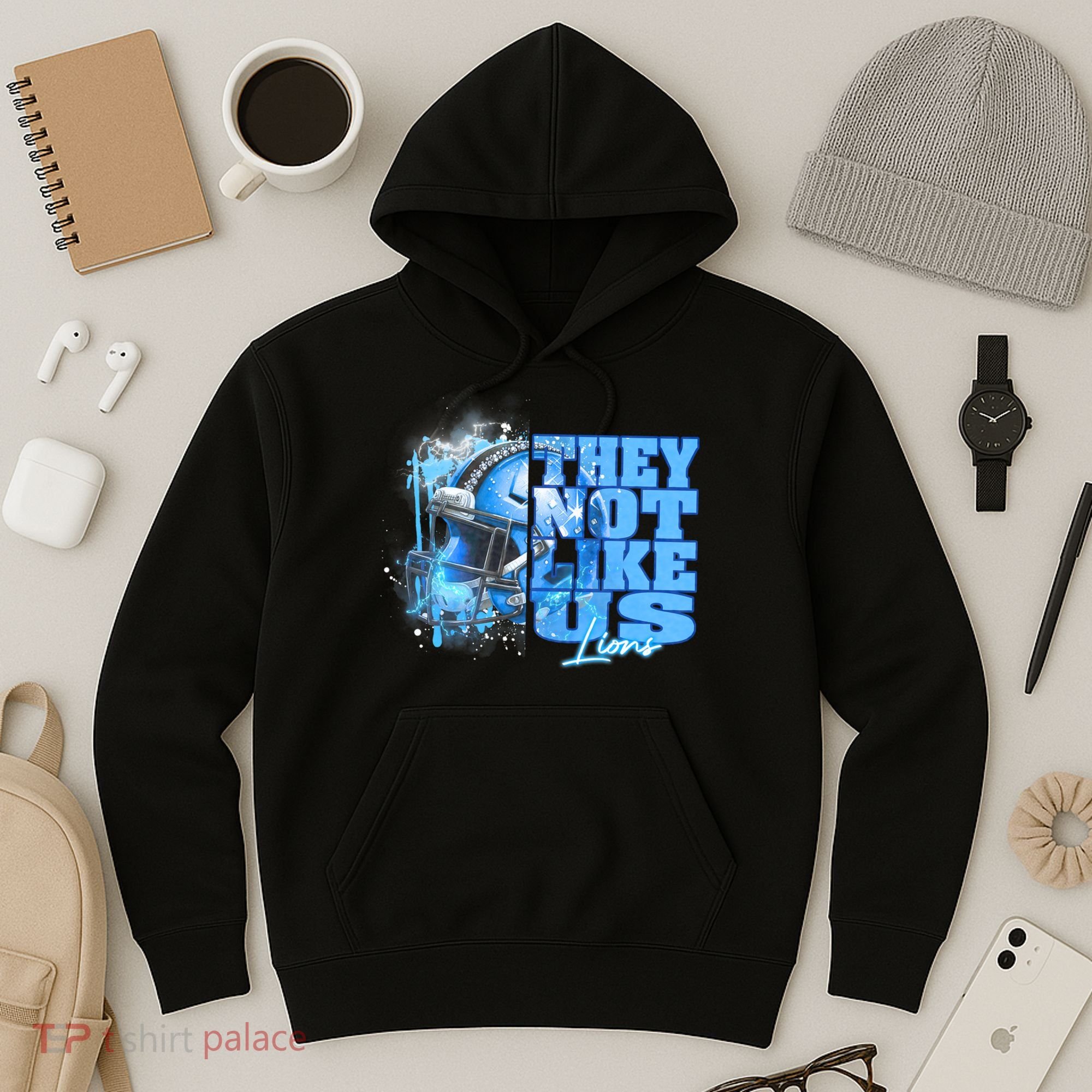 They Not Like Us Lions Grit Hoodie