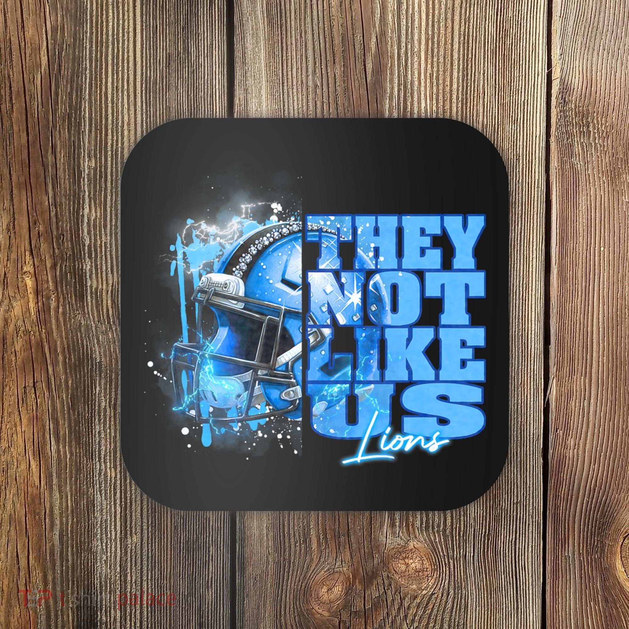 They Not Like Us Lions Grit Coaster