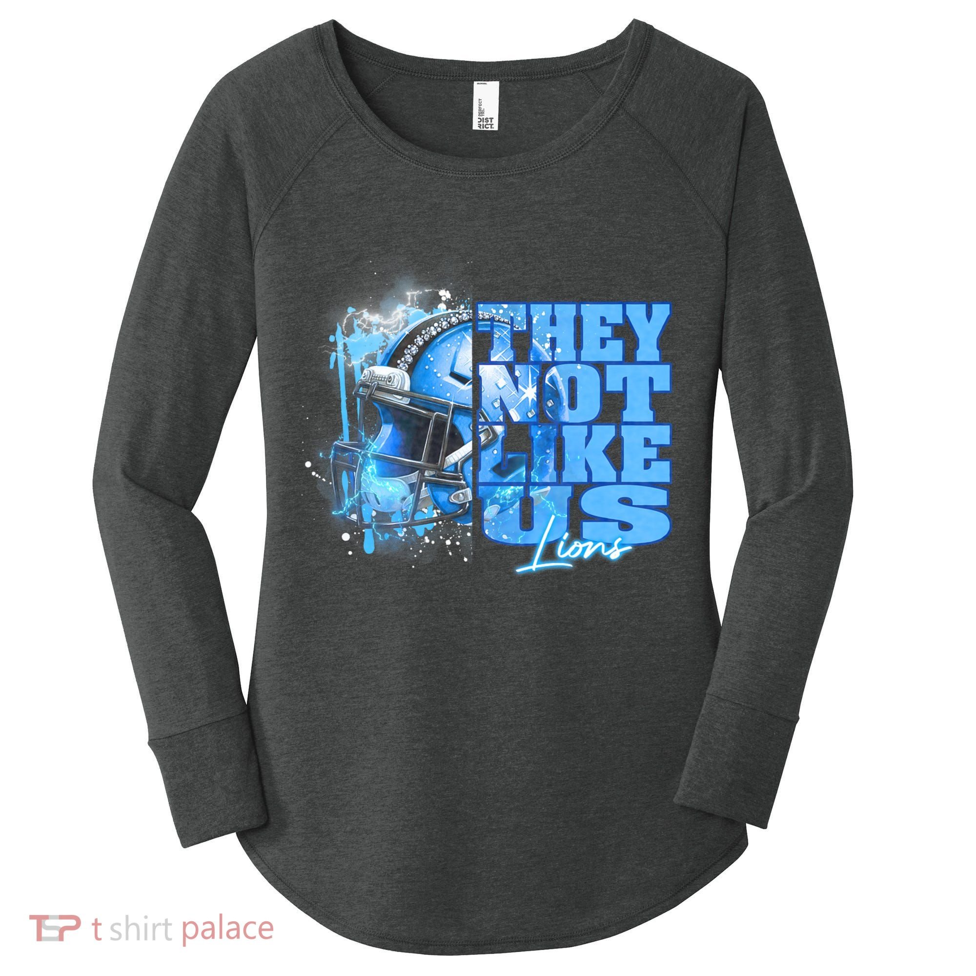 They Not Like Us Lions Grit Women's Perfect Tri Tunic Long Sleeve Shirt