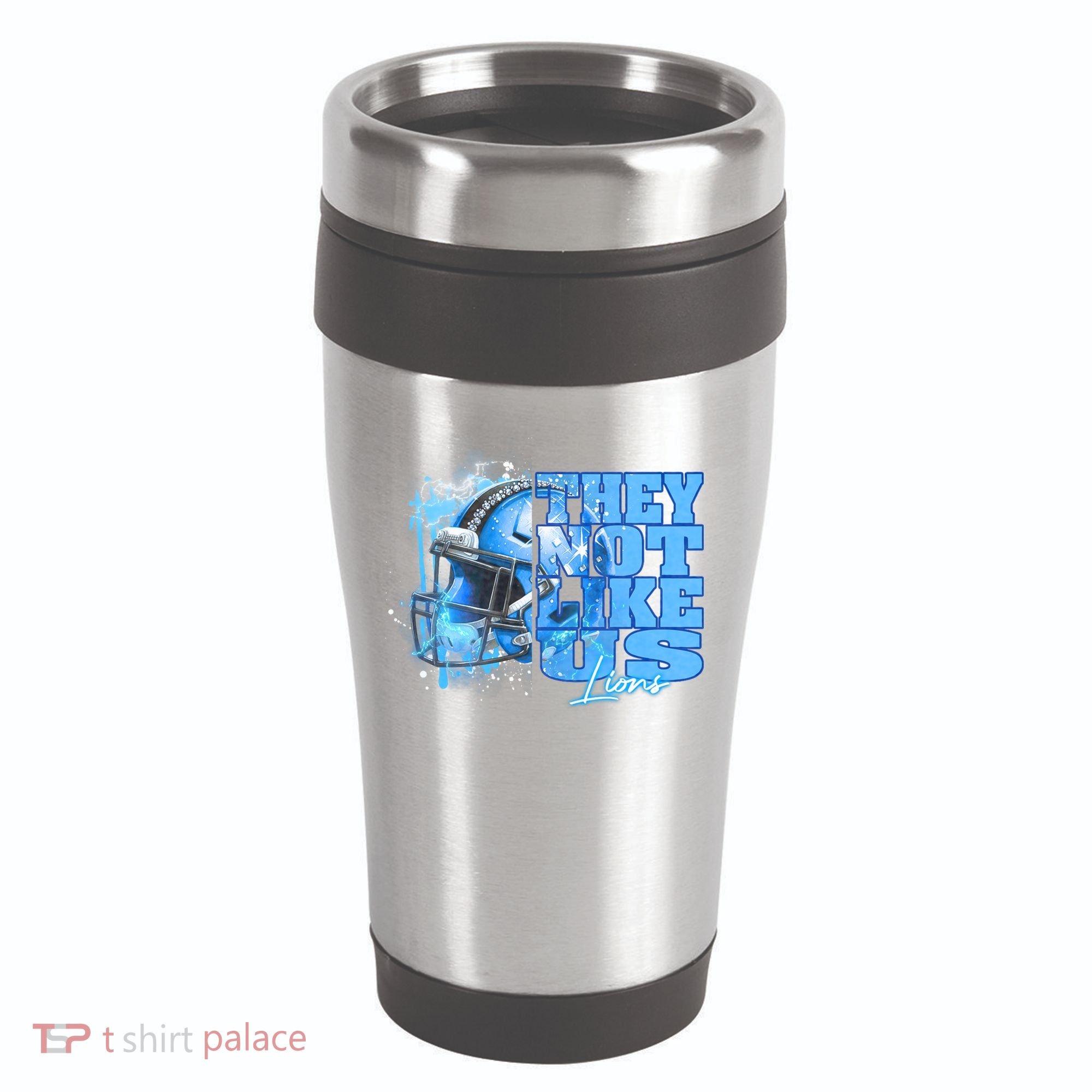 They Not Like Us Lions Grit 16oz Travel Tumbler