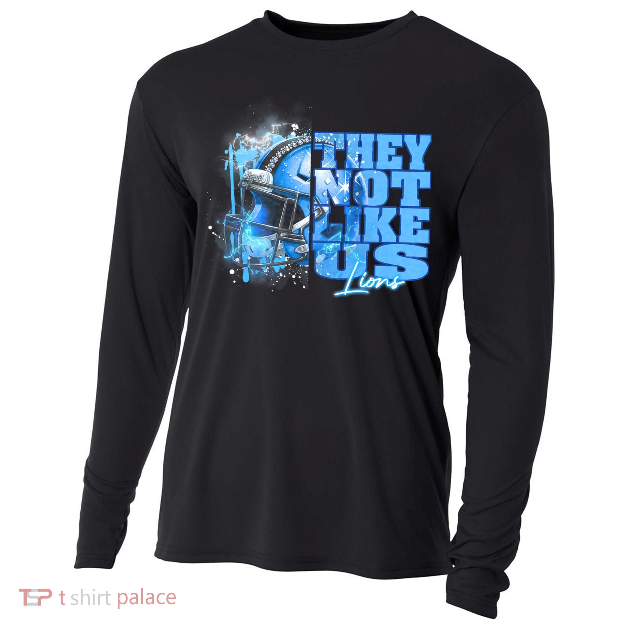 They Not Like Us Lions Grit Cooling Performance Long Sleeve Crew