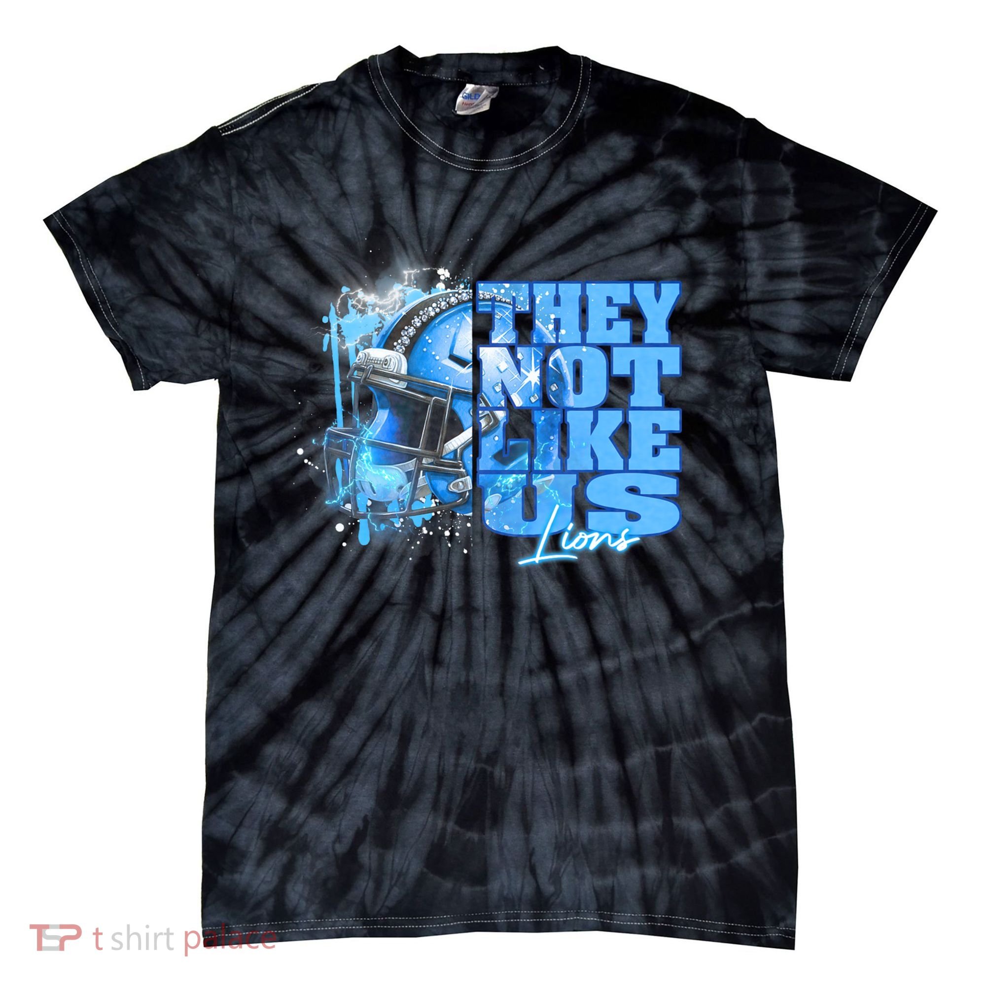 They Not Like Us Lions Grit Tie-Dye T-Shirt