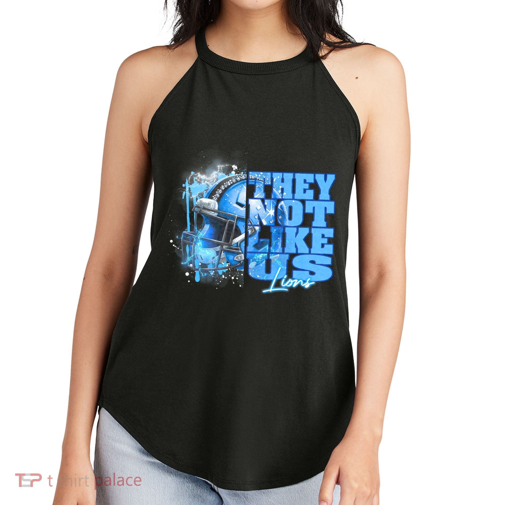 They Not Like Us Lions Grit Women's Perfect Tri Rocker Tank