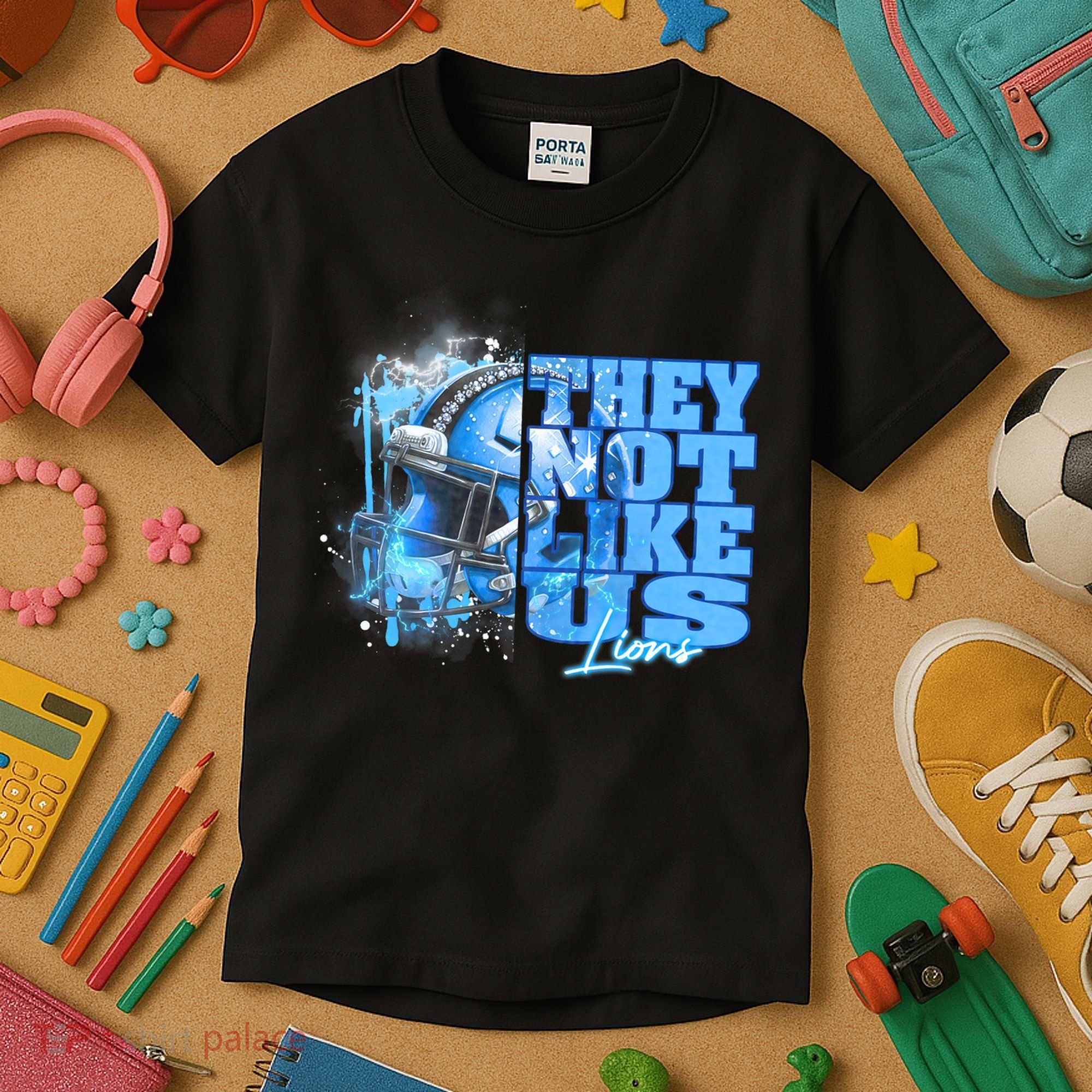 They Not Like Us Lions Grit Kids T-Shirt