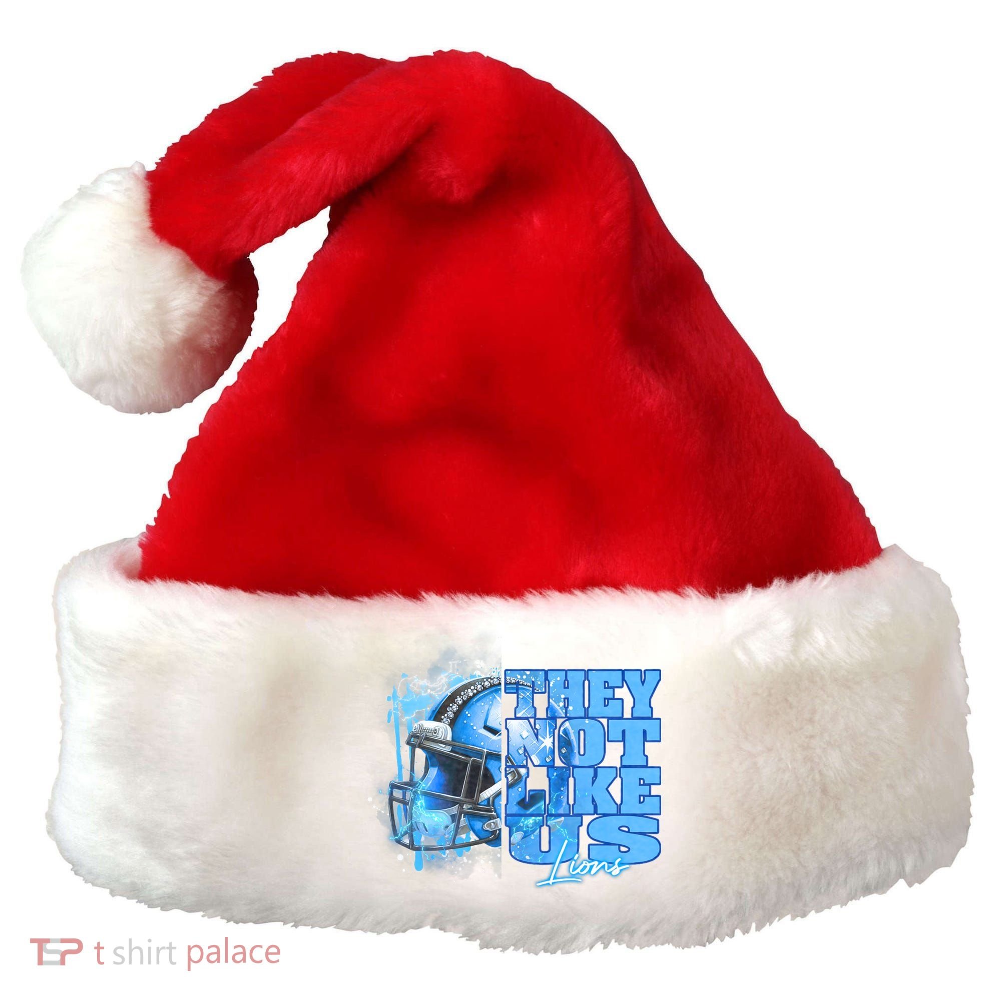 They Not Like Us Lions Grit Santa Hat