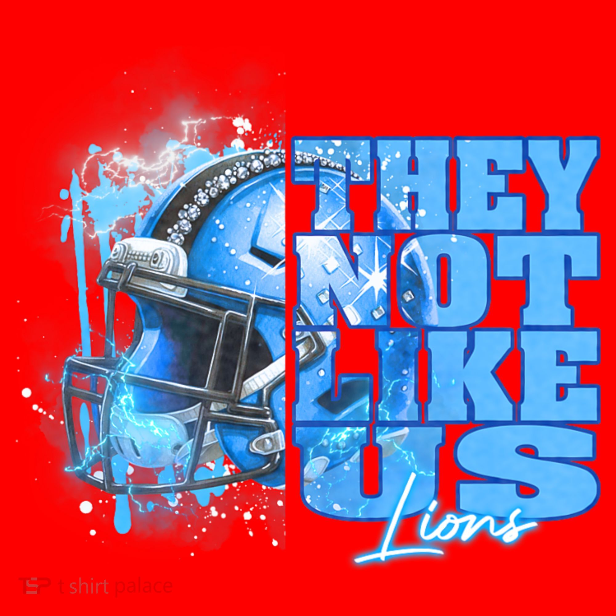 They Not Like Us Lions Grit Santa Hat