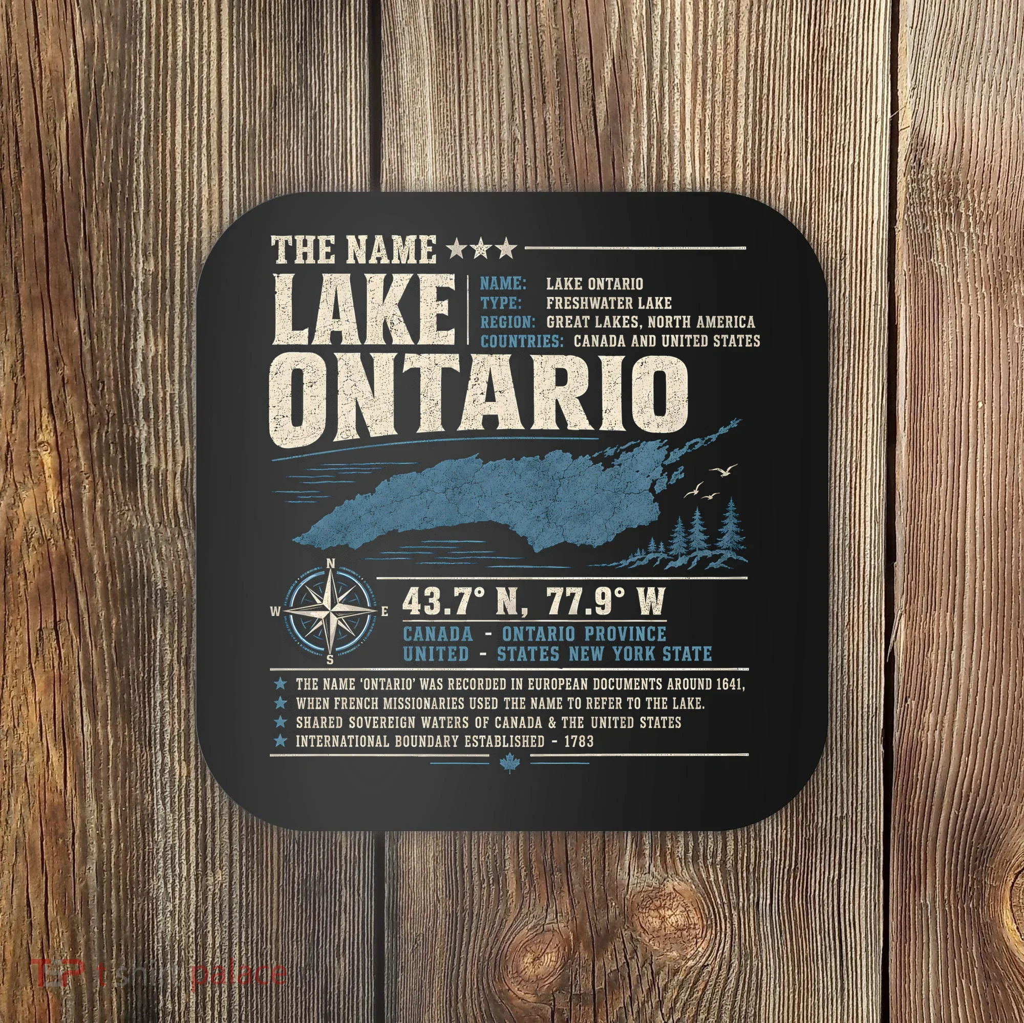 The Name Lake Ontario Coordinates Coaster