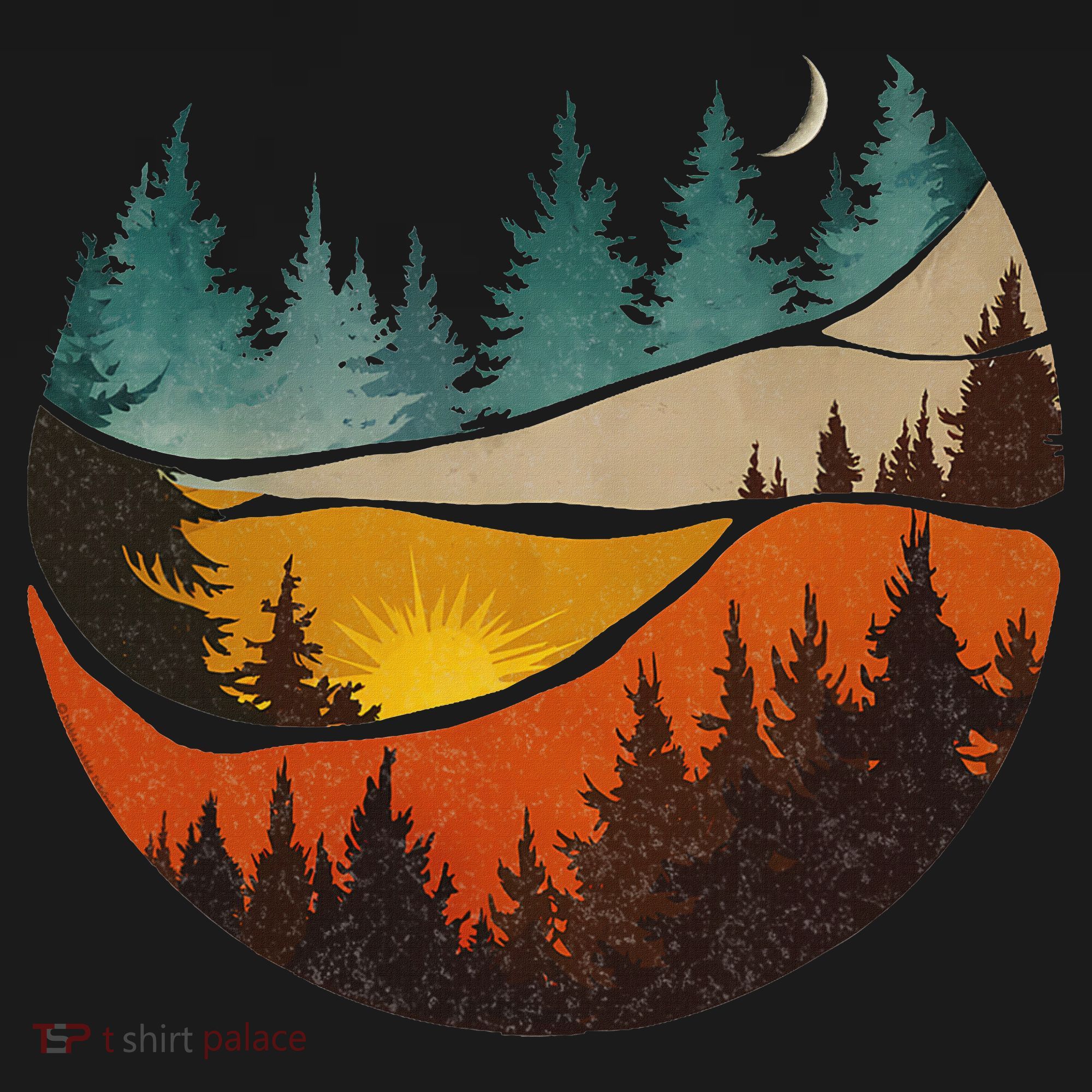 Trees Nature Mountains Adventure Outdoor Wildlife Forest Hoodie