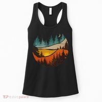 Trees Nature Mountains Adventure Outdoor Wildlife Forest Women's Tank Top thumb 0
