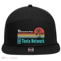 Theta Network My Retirement Plan Blockchain Crypto DeFi 7 Panel Mesh Trucker Snapback Hat thumb 0