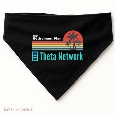 Theta Network My Retirement Plan Blockchain Crypto DeFi USA-Made Doggie Bandana