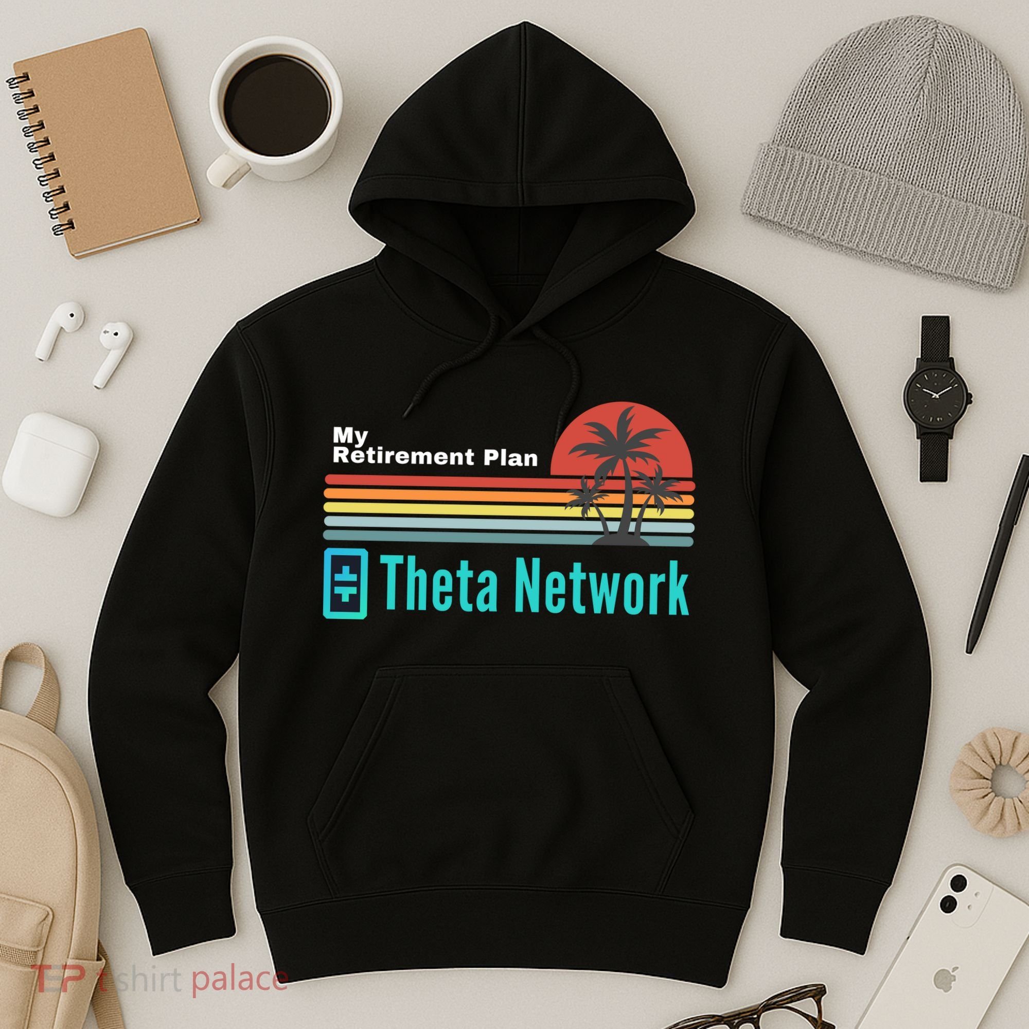 Theta Network My Retirement Plan Blockchain Crypto DeFi Hoodie
