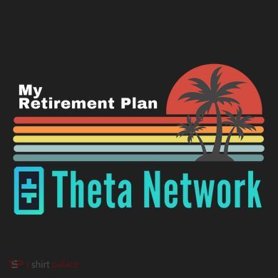 Theta Network My Retirement Plan Blockchain Crypto DeFi Urban Oversized Heavyweight T-Shirt