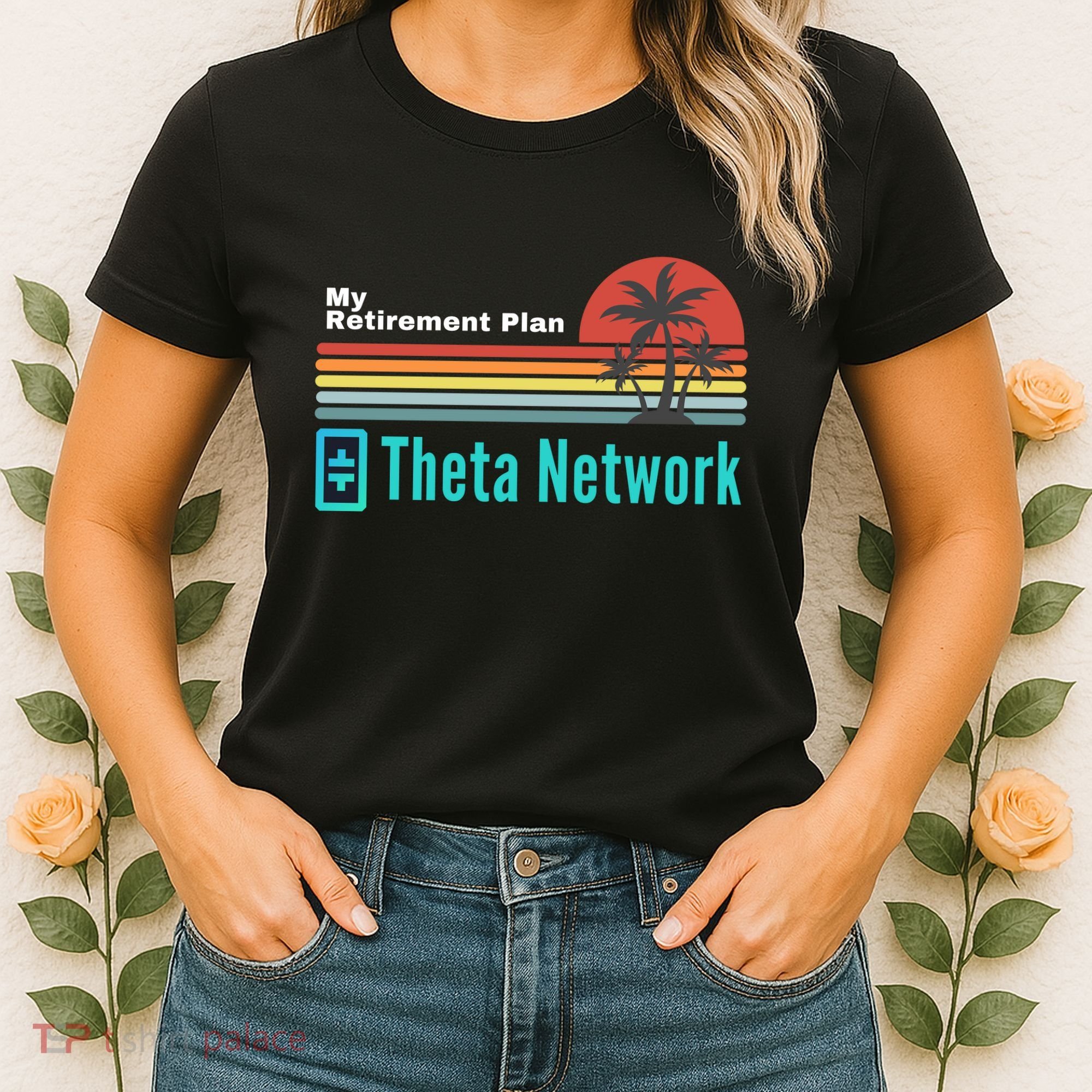 Theta Network My Retirement Plan Blockchain Crypto DeFi Women's T-Shirt