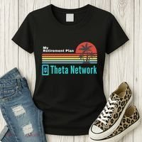 Theta Network My Retirement Plan Blockchain Crypto DeFi Women's T-Shirt thumb 3