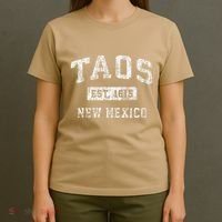 Taos New Mexico Nm Vintage Established T-Shirt thumb 4