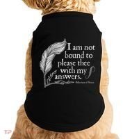 Theatre Nerd Not Bound To Please Thee Gift Shakespeare Doggie Tank thumb 0