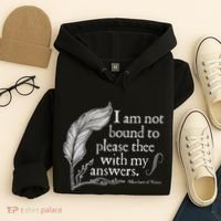 Theatre Nerd Not Bound To Please Thee Gift Shakespeare Hoodie thumb 4