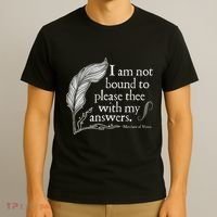 Theatre Nerd Not Bound To Please Thee Gift Shakespeare T-Shirt thumb 3