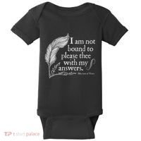 Theatre Nerd Not Bound To Please Thee Gift Shakespeare Baby Bodysuit thumb 0