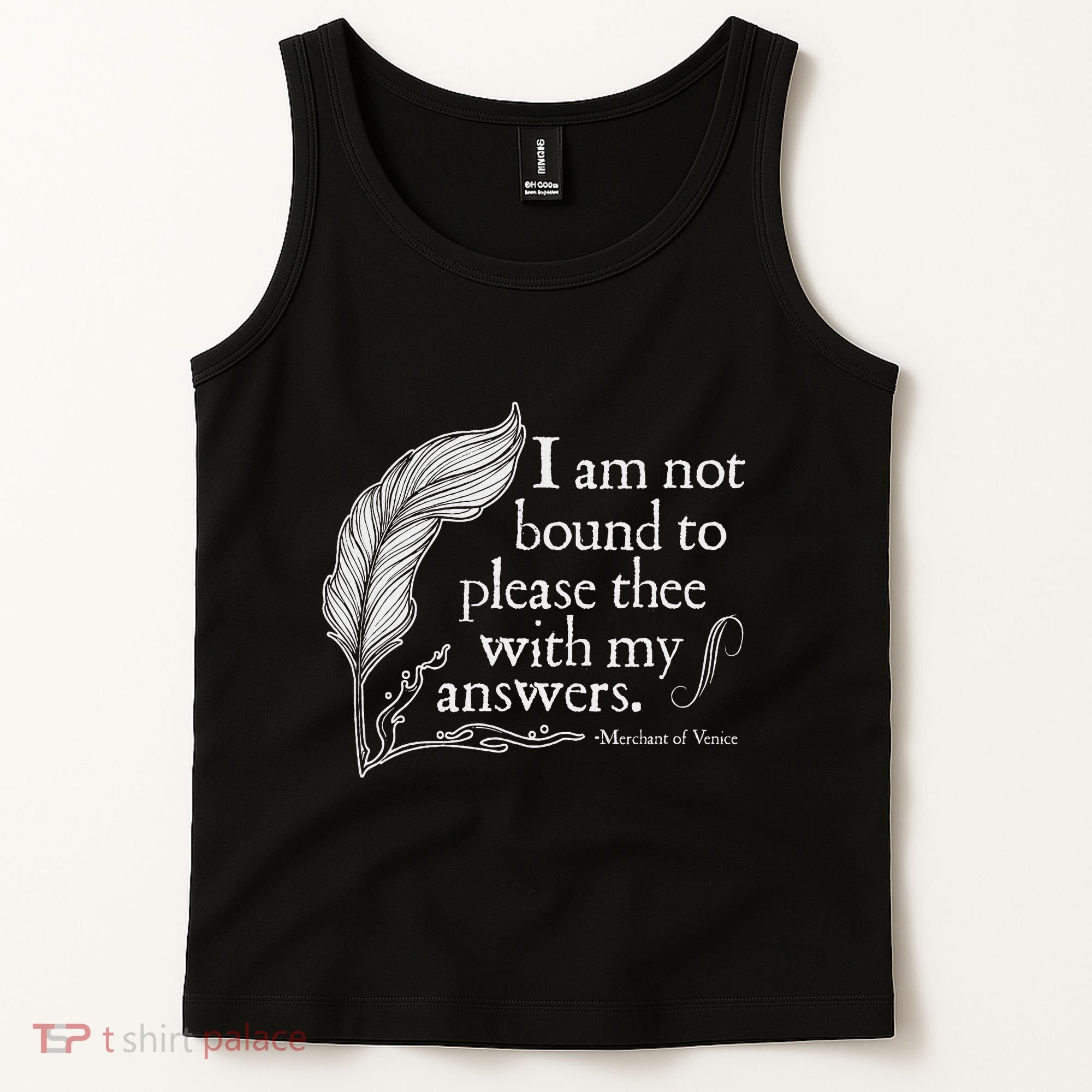 Theatre Nerd Not Bound To Please Thee Gift Shakespeare Tank Top