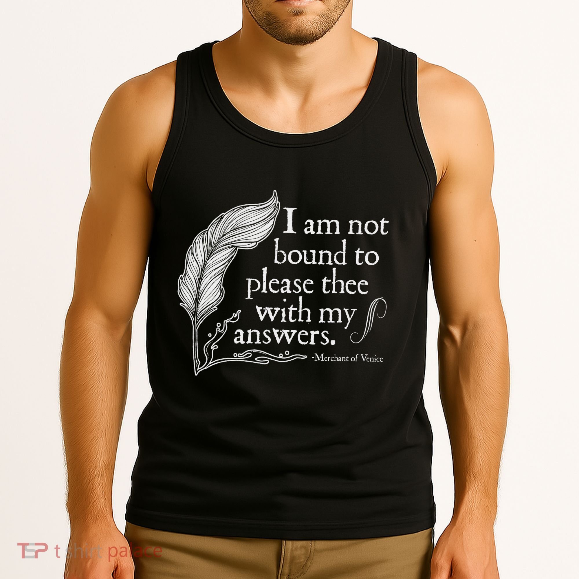 Theatre Nerd Not Bound To Please Thee Gift Shakespeare Tank Top