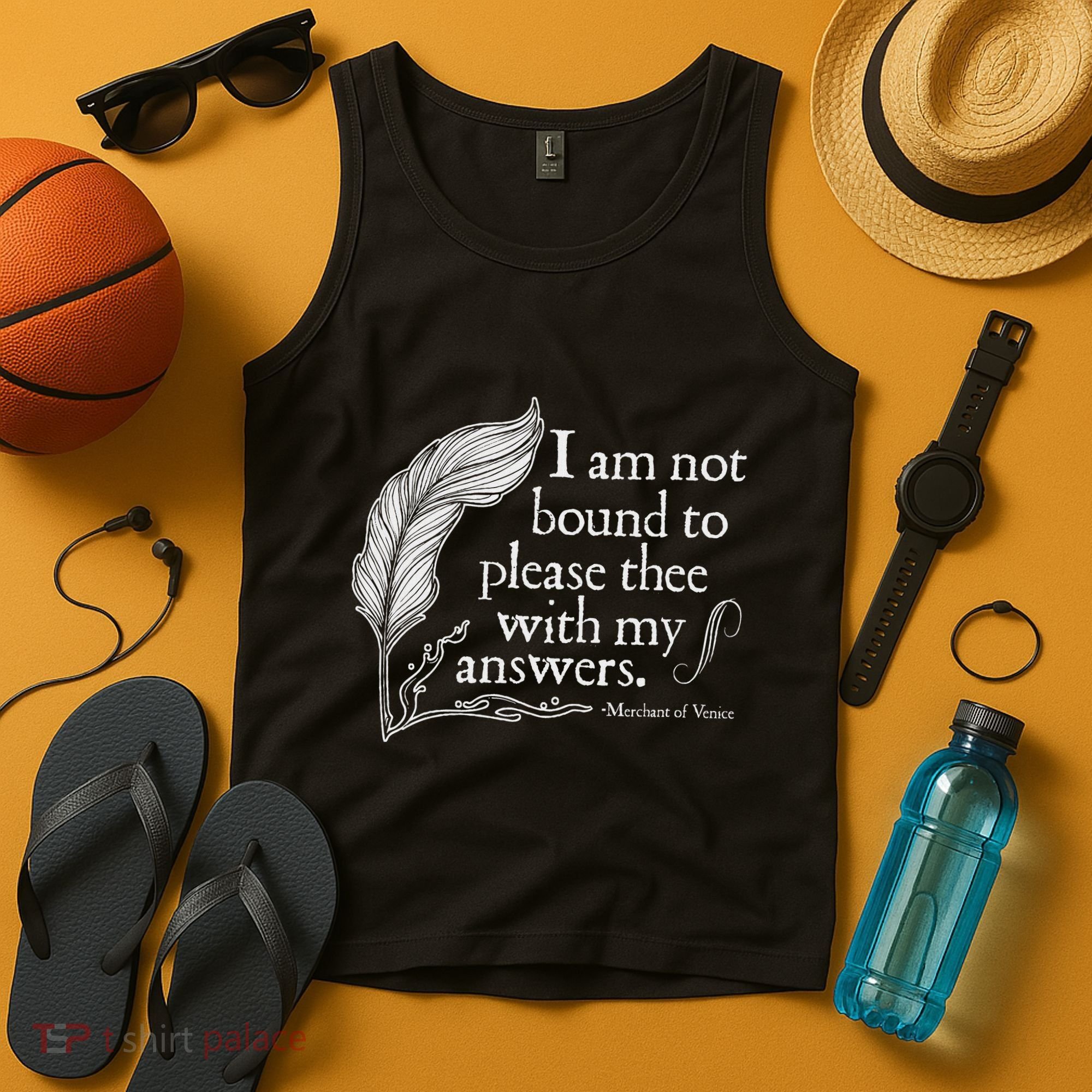 Theatre Nerd Not Bound To Please Thee Gift Shakespeare Tank Top