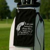 Theatre Nerd Not Bound To Please Thee Gift Shakespeare Golf Towel thumb 2