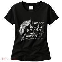 Theatre Nerd Not Bound To Please Thee Gift Shakespeare Women's T-Shirt thumb 0