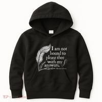 Theatre Nerd Not Bound To Please Thee Gift Shakespeare Kids Hoodie thumb 0