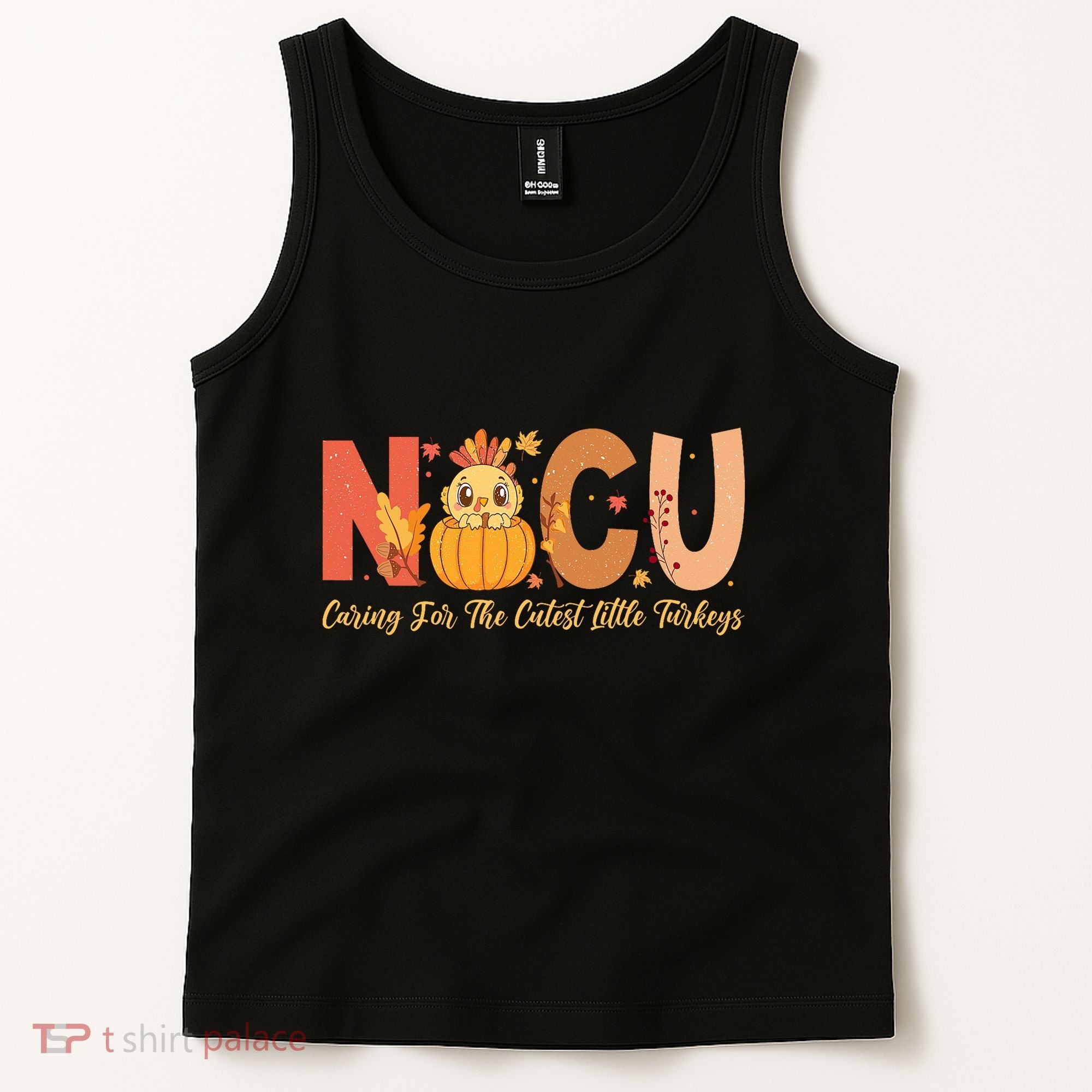 Thanksgiving Nicu Nurse Caring For The Cutest Little Turkey Tank Top