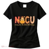 Thanksgiving Nicu Nurse Caring For The Cutest Little Turkey Women's T-Shirt thumb 0