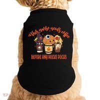 This Nurse Needs Coffee Funny Halloween Graphic Plus Size Doggie Tank thumb 0