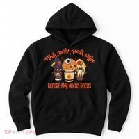 This Nurse Needs Coffee Funny Halloween Graphic Plus Size Hoodie thumb 0
