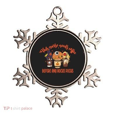 This Nurse Needs Coffee Funny Halloween Graphic Plus Size Ornament