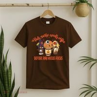 This Nurse Needs Coffee Funny Halloween Graphic Plus Size T-Shirt thumb 2
