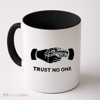 Trust No One Shake Hands With A Snake Coffee Mug thumb 0