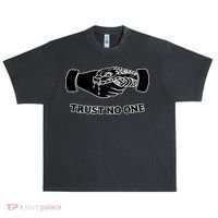 Trust No One Shake Hands With A Snake Urban Oversized Heavyweight T-Shirt thumb 0