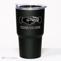 Trust No One Shake Hands With A Snake Tumbler thumb 0