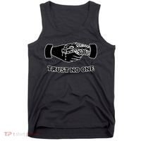Trust No One Shake Hands With A Snake Tank Top thumb 0