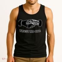 Trust No One Shake Hands With A Snake Tank Top thumb 3