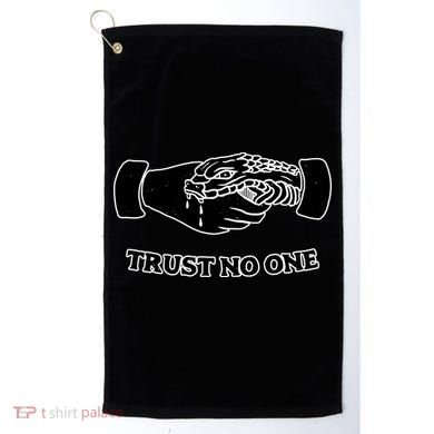 Trust No One Shake Hands With A Snake Golf Towel
