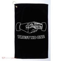 Trust No One Shake Hands With A Snake Golf Towel thumb 0