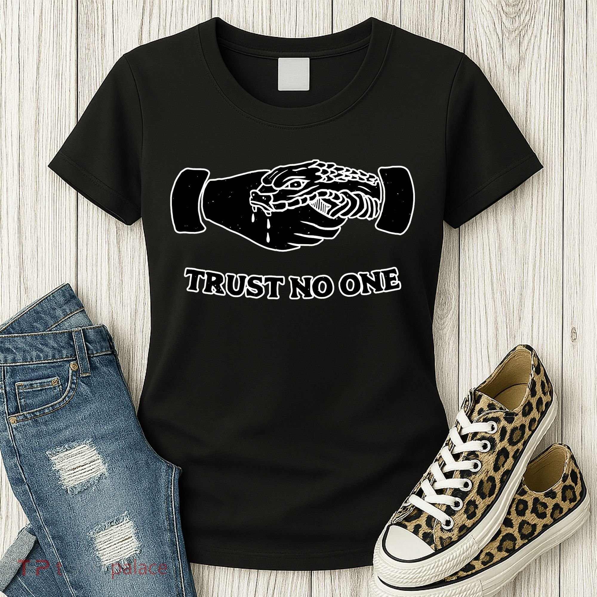 Trust No One Shake Hands With A Snake Women's T-Shirt
