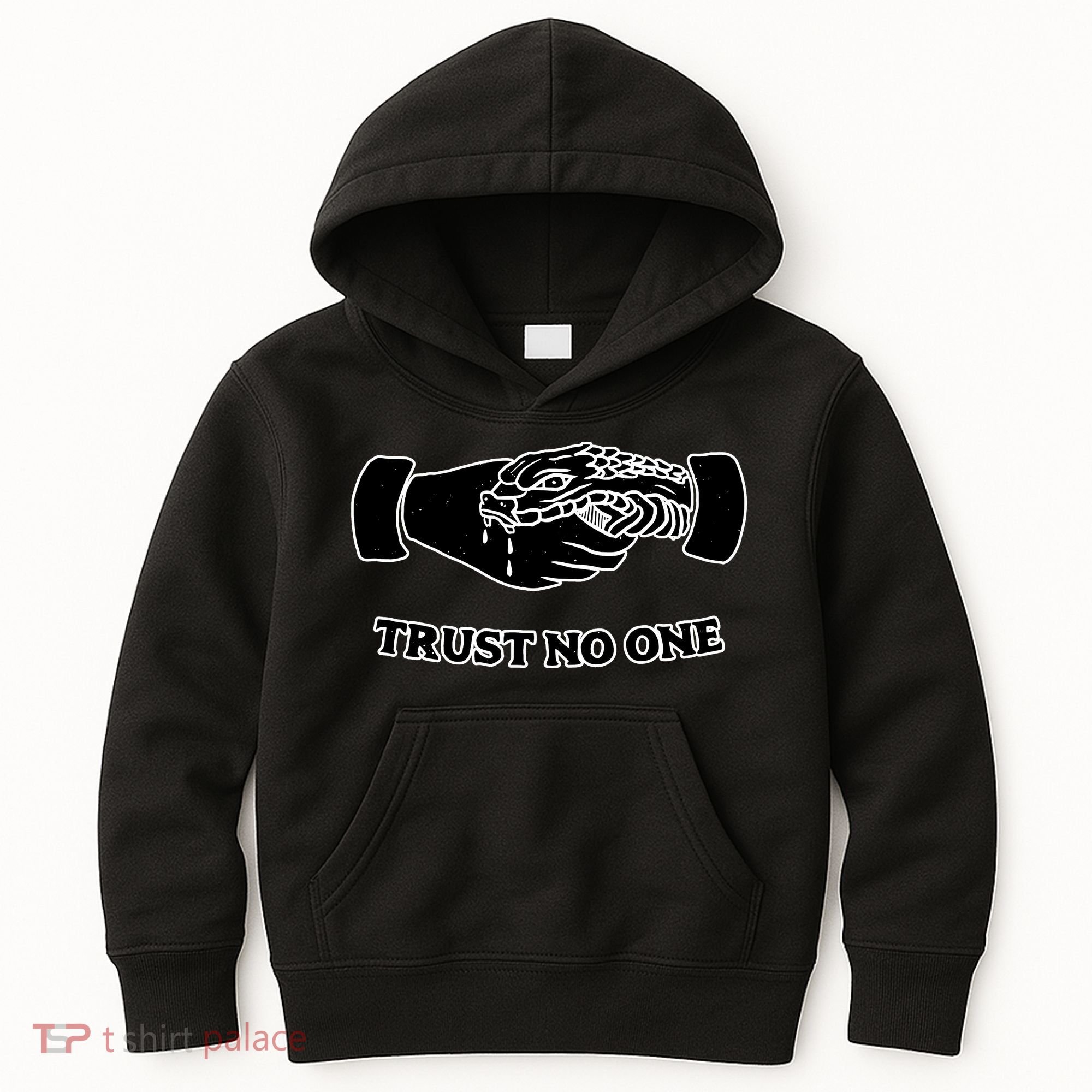 Trust No One Shake Hands With A Snake Kids Hoodie