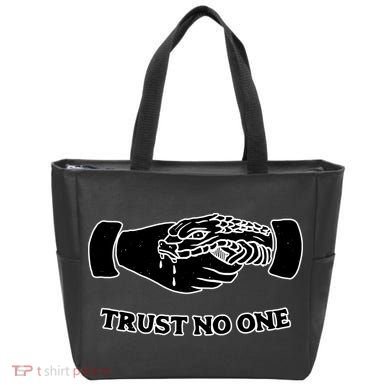 Trust No One Shake Hands With A Snake Tote Bag