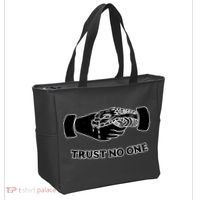 Trust No One Shake Hands With A Snake Tote Bag thumb 2