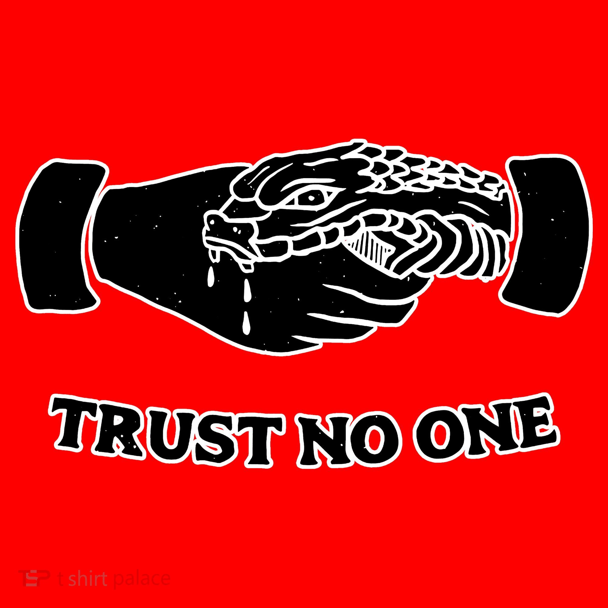 Trust No One Shake Hands With A Snake Santa Hat