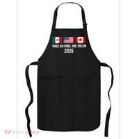 Three Nations One Dream 2026 International Soccer Tournament Apron thumb 0